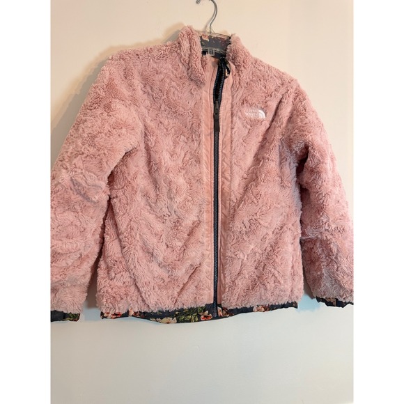 Girls reversible North Face Pink and floral size medium (8-10) Mossbud Swirl - Picture 5 of 10